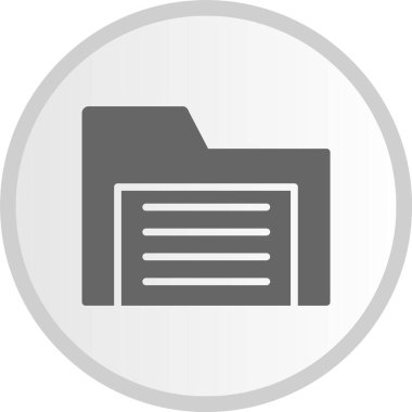 Dizin Kabartma Çemberi Gri Simgesi