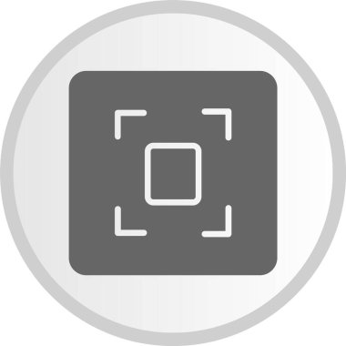 Kabartma Çemberi Gri Simgesine Odaklan