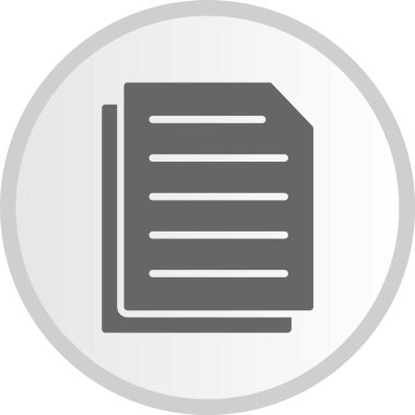 Belge Kabartma Çemberi Gri Simgesi