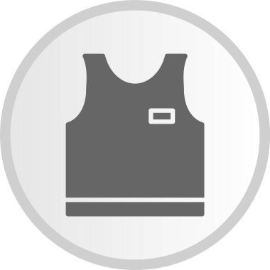 Kolsuz Kabartma Çember Gri Simge