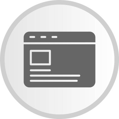 Tarayıcı Kabartma Çemberi Gri Simgesi