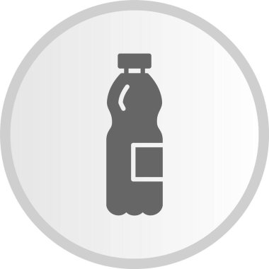 Su Şişesi Kabartma Çemberi Gri Simge