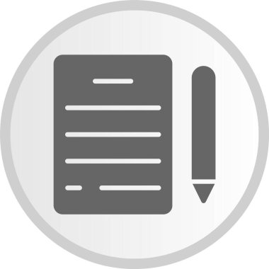 Gri Çember Simgesi Yazılıyor