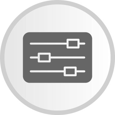 Kaydırma Kabartması Gri Çember Simgesi