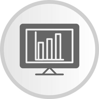 Grafik Çemberi Gri Simgesi