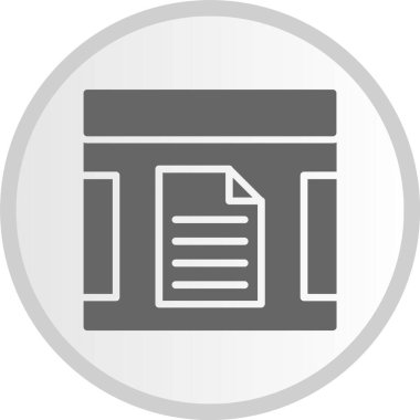 Dosya Kabartma Çemberi Gri Simgesi