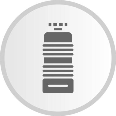 Su Şişesi Kabartma Çemberi Gri Simge