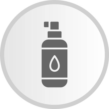 Toner Kabartma Çemberi Gri Simgesi