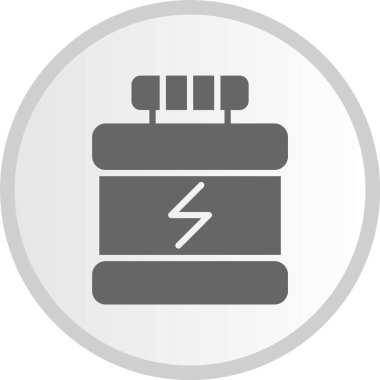 Protein kabartması Gri Çember Simgesi