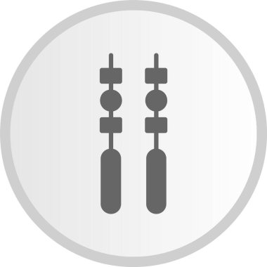 Şişleri Kabartma Çemberi Gri Simgesi