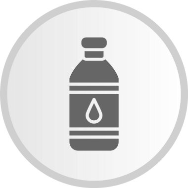 Deterjan Kabartması Gri Çember Simgesi