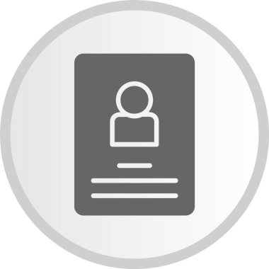 Müşteri Kabartması Gri Çember Simgesi