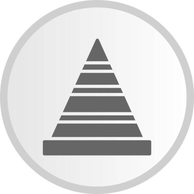 piramit grafiği Gri Çember Simgesi