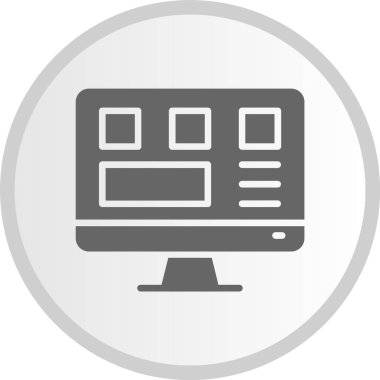 Web Tasarımı Gri Çember Simgesi