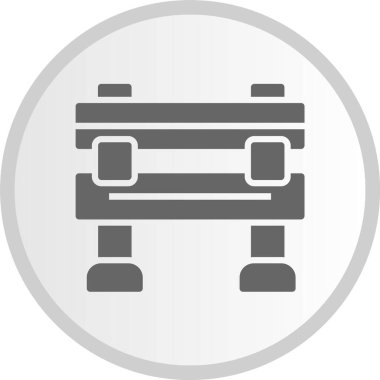 Bariyer Kabartma Çemberi Gri Simgesi