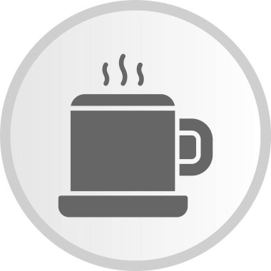 Çay Çemberi Çemberi Gri Simgesi