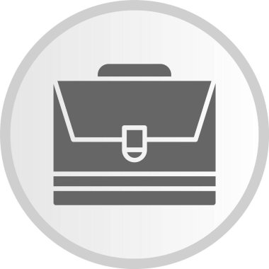 Evrak çantası Gri Çember Simgesi