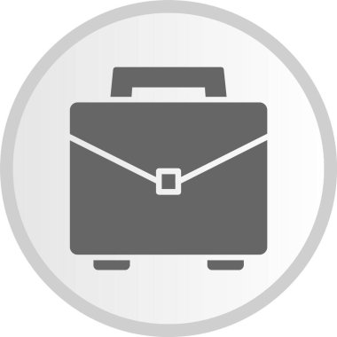 Evrak çantası Gri Çember Simgesi