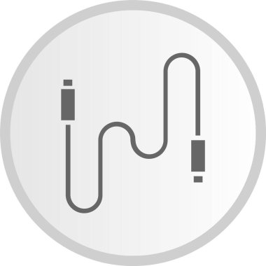 Kablo Kablo Çemberi Gri Simgesi