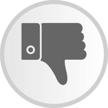 Kabartma Çemberi Gri Simgesinden Nefret Et