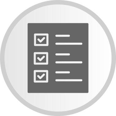 Kontrol Edildi Gri Çember Simgesi