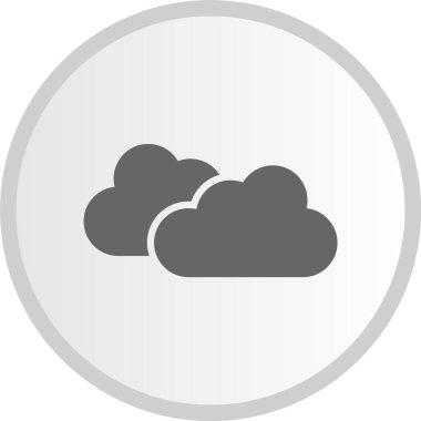 Bulutlar Gri Çember Simgesi
