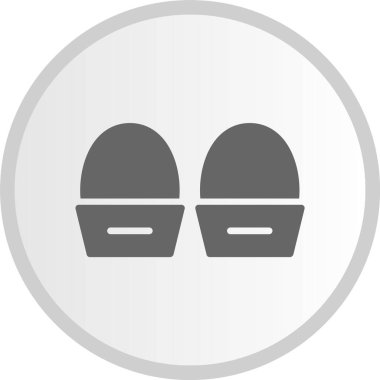 Yumurta Kabartması Gri Çember Simgesi