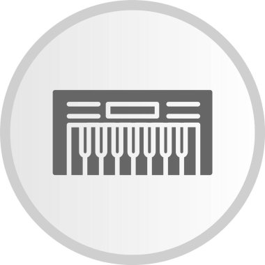 Piyano Çemberi Gri Simgesi