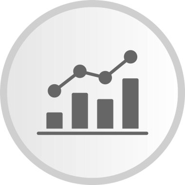 Analitik Kabartma Çemberi Gri Simgesi