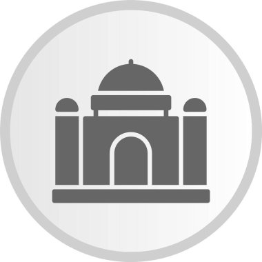 Landmark Gri Çember Simgesi