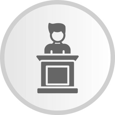 Podyum Çemberi Gri Simgesi