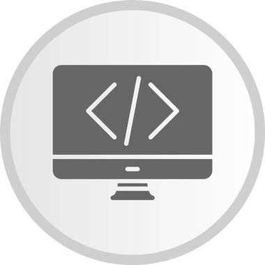 Kodlama Çemberi Gri Simgesi