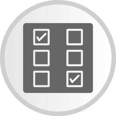 İşaretleme Kutusu Gri Çember Simgesi