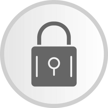 Gri Çember Simgesini Kilitle