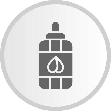 Vape Sıvı Kabartma Çemberi Gri Simgesi