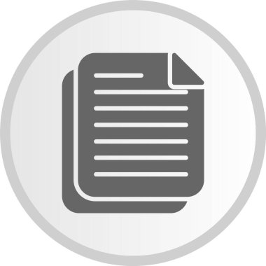 Belge Kabartma Çemberi Gri Simgesi