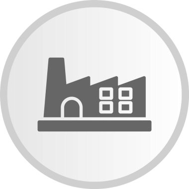 Fabrika Kabartması Çember Gri Simge