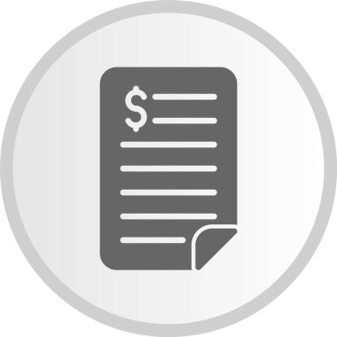 Belge Kabartma Çemberi Gri Simgesi