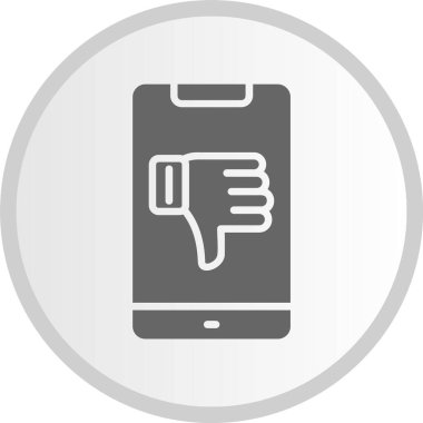 Kabartma Çemberi Gri Simgesinden Nefret Et