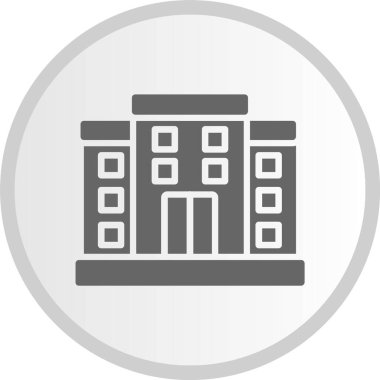 Kabartma Çemberi Gri Simgesi