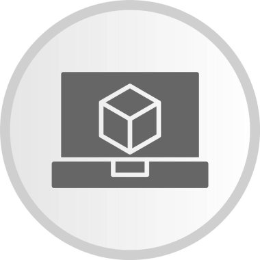 Simülatör Gri Çember Simgesi