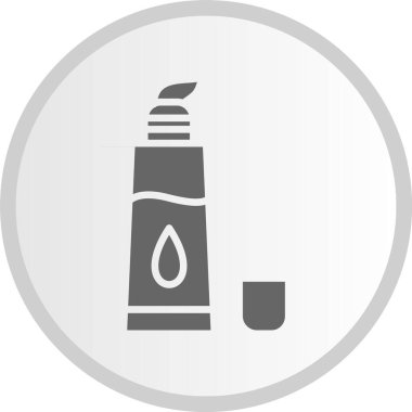 Yüz Yıkama Kabartma Çemberi Gri Simgesi