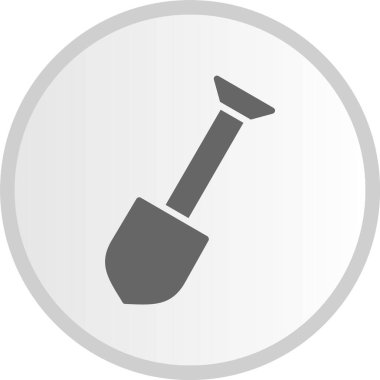 Kürek Kabartma Çemberi Gri Simgesi