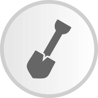 Kürek Kabartma Çemberi Gri Simgesi