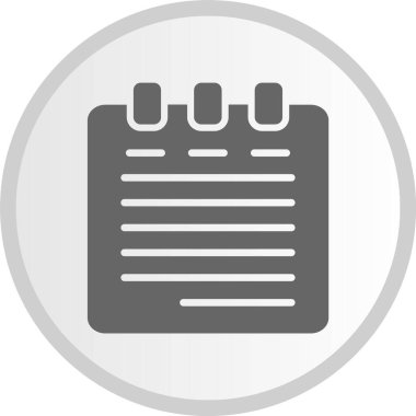 Not: Kabartma Çember Gri Simge