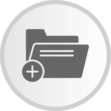 Dizin Kabartma Çemberi Gri Simgesi Ekle