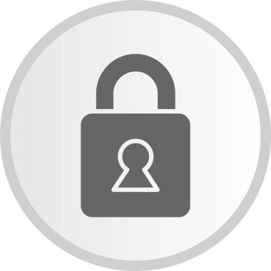 Gri Çember Simgesini Kilitle