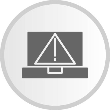 Gri Çember Simgesi Uyarı