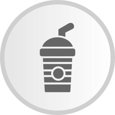 Yumuşak İçecek Kabartma Çemberi Gri Simge