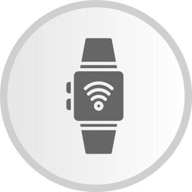 Smartwatch Gri Çember Simgesi